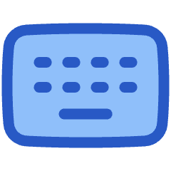 Keyboard Wireless Icon from Plump Duo Set