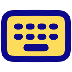 Keyboard Wireless Icon from Plump Pop Set