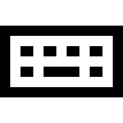 Keyboard Wireless Icon from Sharp Line Set