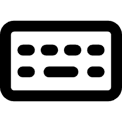 Keyboard Wireless Icon from Core Remix Set