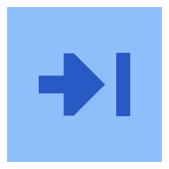 Next Square Icon from Sharp Flat Set