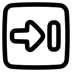 Next Square Icon from Plump Line Set