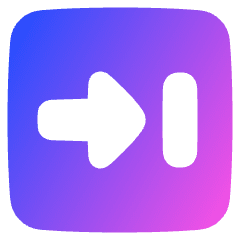 Next Square Icon from Plump Gradient Set