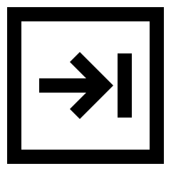 Next Square Icon from Sharp Line Set