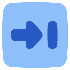 Next Square Icon from Plump Flat Set
