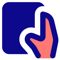 One Handed Holding Tablet Handheld Icon from Core Pop Set