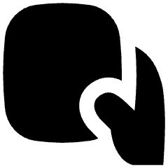 One Handed Holding Tablet Handheld Icon from Flex Solid Set