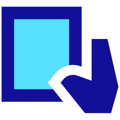 One Handed Holding Tablet Handheld Icon from Sharp Pop Set