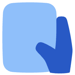 One Handed Holding Tablet Handheld Icon from Plump Flat Set