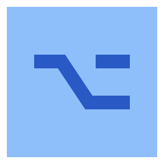 Option Square Icon from Sharp Flat Set