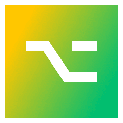 Option Square Icon from Sharp Gradient Set