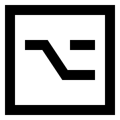 Option Square Icon from Sharp Line Set