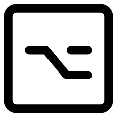Option Square Icon from Core Line Set