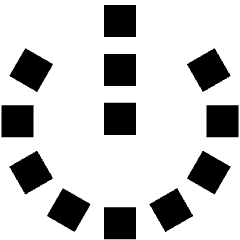 Power Off Dot Icon from Sharp Remix Set