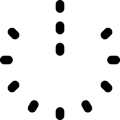 Power Off Dot Icon from Flex Line Set