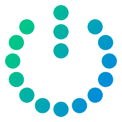 Power Off Dot Icon from Plump Gradient Set