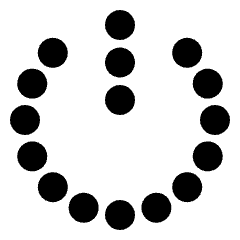 Power Off Dot Icon from Plump Solid Set