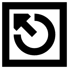 Power Off Square Icon from Sharp Remix Set