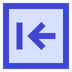 Previous Square Icon from Sharp Duo Set