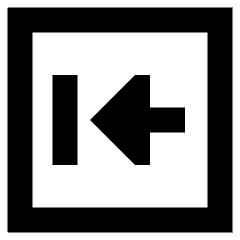 Previous Square Icon from Sharp Remix Set