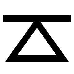 Projection Icon from Sharp Line Set