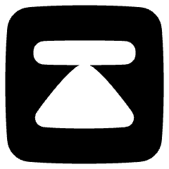 Projection Square Icon from Plump Solid Set