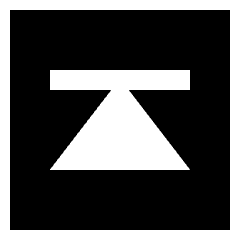 Projection Square Icon from Sharp Solid Set