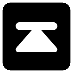 Projection Square Icon from Core Solid Set