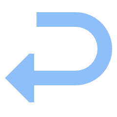 Return 2 Icon from Sharp Flat Set