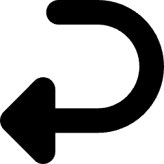 Return 2 Icon from Micro Solid Set