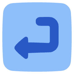 Return 3 Icon from Plump Flat Set