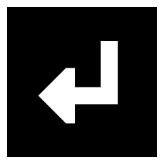 Return Square 1 Icon from Sharp Solid Set