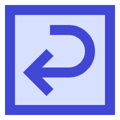 Return Square 2 Icon from Sharp Duo Set