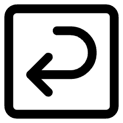 Return Square 2 Icon from Core Line Set