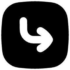 Return Square 2 Icon from Flex Solid Set