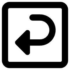 Return Square 2 Icon from Core Remix Set