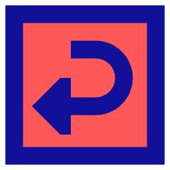 Return Square 2 Icon from Sharp Pop Set