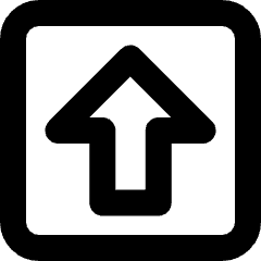 Shift Square Icon from Micro Line Set