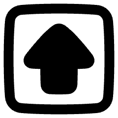 Shift Square Icon from Plump Remix Set