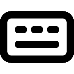 Wireless Keyboard Icon from Micro Line Set