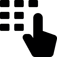 Dial Finger Icon from Ultimate Bold Set