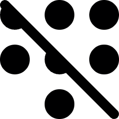 Dial Pad Disable Icon from Ultimate Bold Set