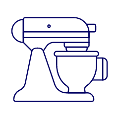 Baking Mixer Illustration from UX Line Set