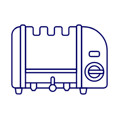 Toaster Illustration from UX Line Set