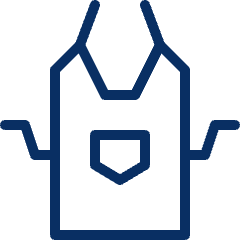 Apron Icon from Cyber Line Set
