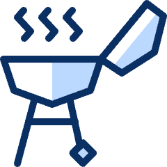 Barbecue Stove Icon from Cyber Duotone Set