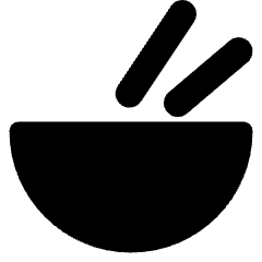 Bowl Chop Stick Icon from Core Solid Set