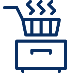 Deep Fryer Icon from Cyber Line Set