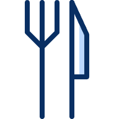Fork Knife Icon from Cyber Duotone Set