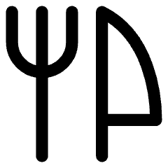 Fork Knife Icon from Core Line Set